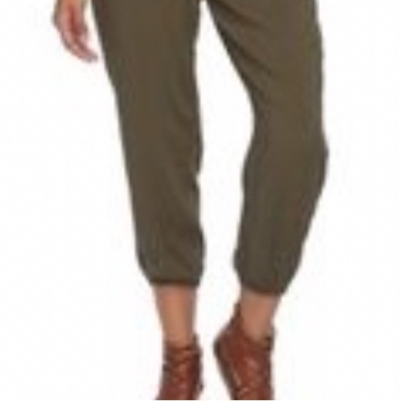 NWOT FASHION NOVA Green Aviator  Strapless Silky Cargo Jumper Romper Jumpsuit M - Picture 10 of 16